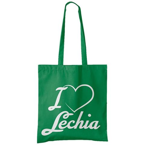 Obrazek Torba bawełniana zielona      "I love Lechia"