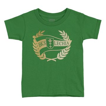 Obrazek Koszulka dziecięca złoty Herb zielona