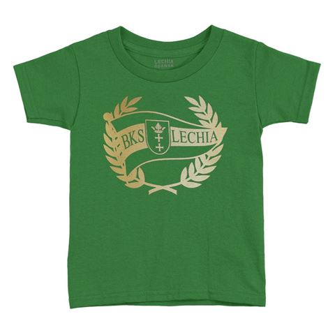 Obrazek Koszulka dziecięca złoty Herb zielona