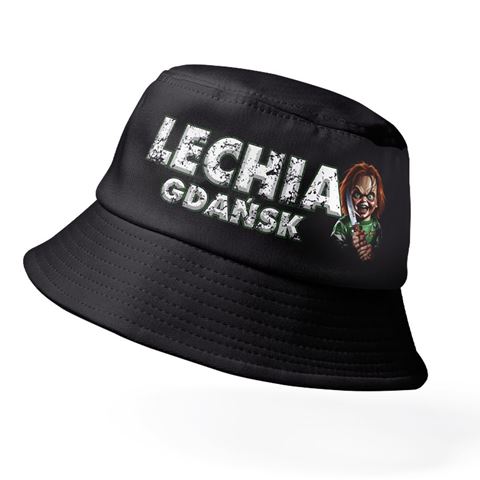 Obrazek Czapka rybaczka bucket Lechia Gdańsk czarna