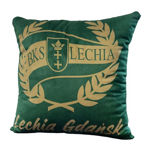 Obrazek Poduszka Lechii Gdańsk Herb welurowa