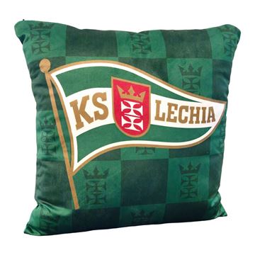 Obrazek Poduszka Lechii Gdańsk Herb II welurowa