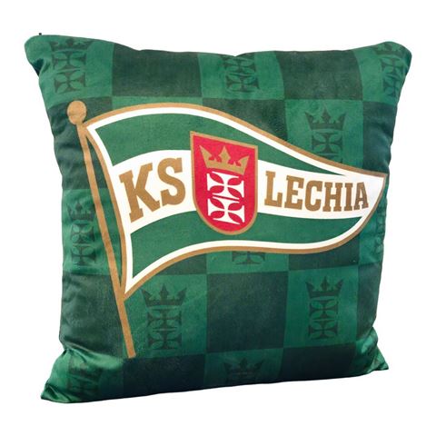 Obrazek Poduszka Lechii Gdańsk Herb II welurowa