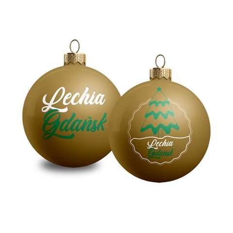 Obrazek Bombka Bombki złota Lechia Gdańsk