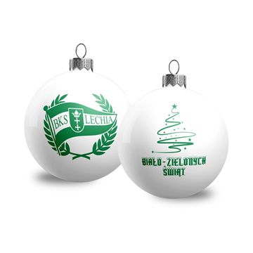 Obrazek Bombka Bombki biała Lechia Gdańsk