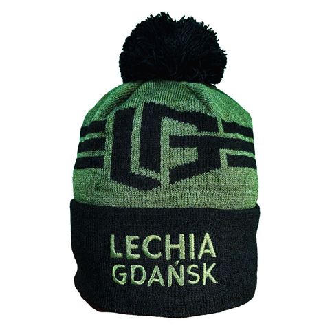 Obrazek Czapka zimowa z pomponem Khaki Lechia Gdańsk