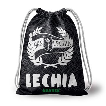 Obrazek Worek/Plecak Lechii Gdańsk czarny Herb
