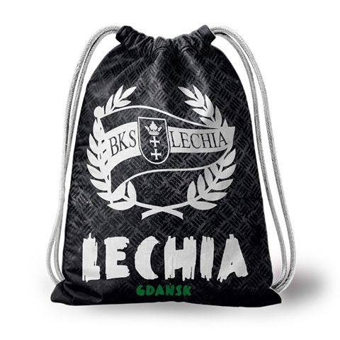 Obrazek Worek/Plecak Lechii Gdańsk czarny Herb