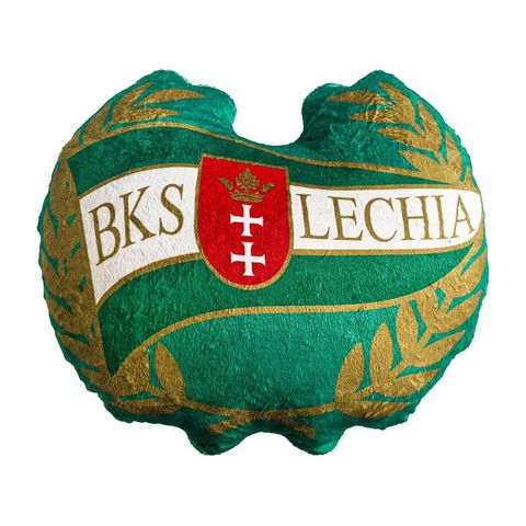Obrazek Poduszka BKS Lechia Gdańsk Herb welurowa