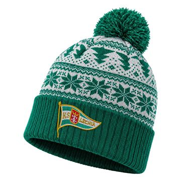 Obrazek Czapka zimowa z pomponem Herb Lechia Gdańsk